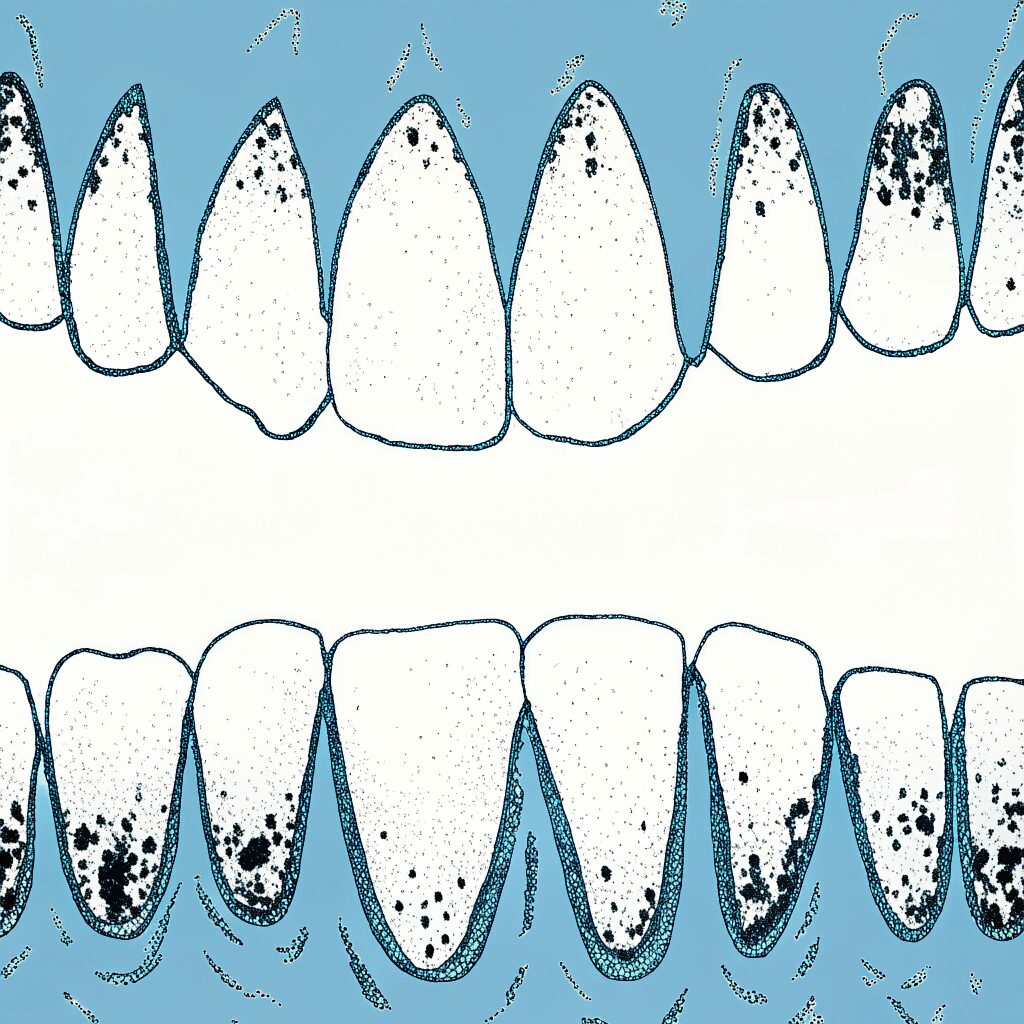 Visible tartar or plaque requiring professional cleaning – dental hygiene care in Banjara Hills