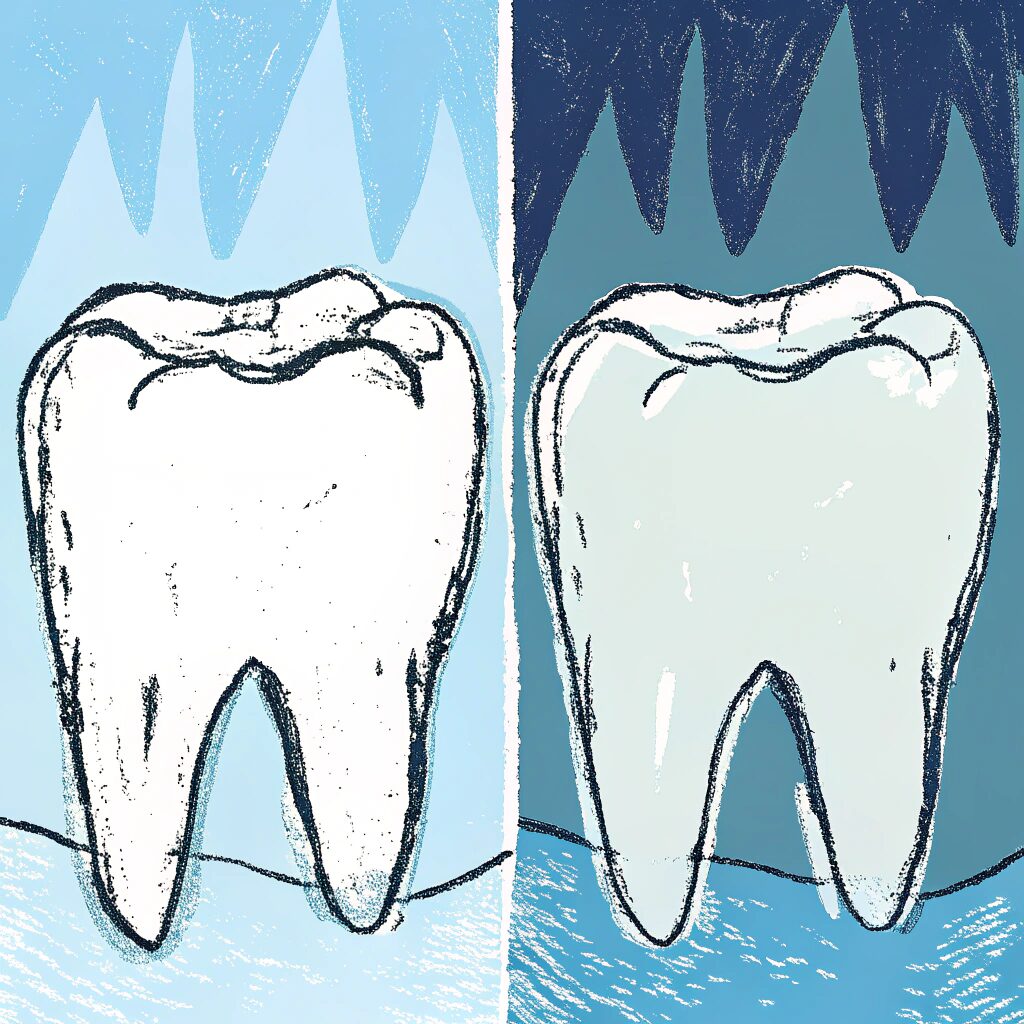 Worn down or discolored teeth cosmetically restored using dental crowns – Banjara Hills
